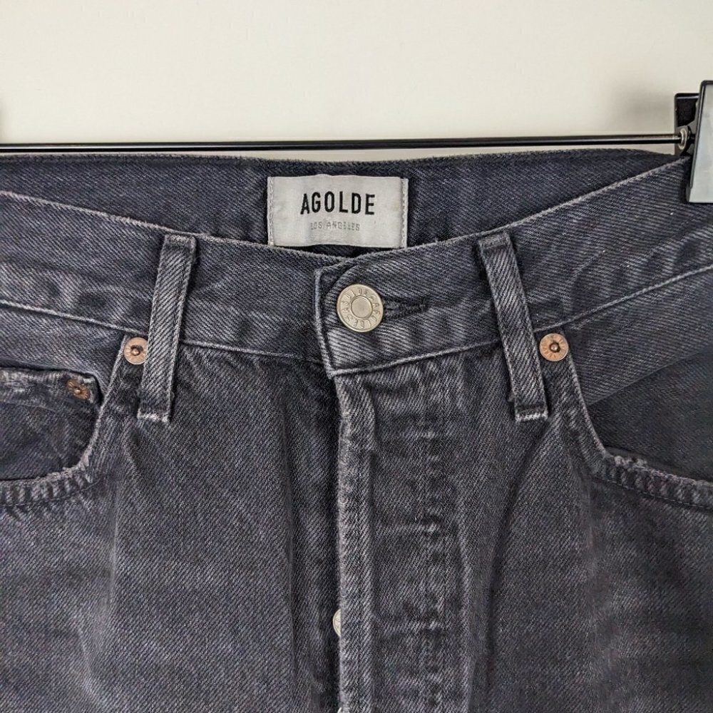 Agolde’ 90s mid rise Jean Black size  25 - Picture 8 of 11